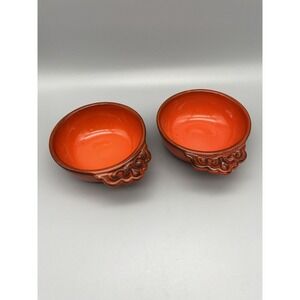 Vintage Metlox Poppytrail Rooster Soup Or Desert Bowls‎ Made In USA Set of 2